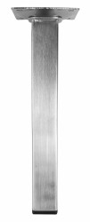 HOME It® square table leg 24 x 24 mm x 20 cm brushed steel