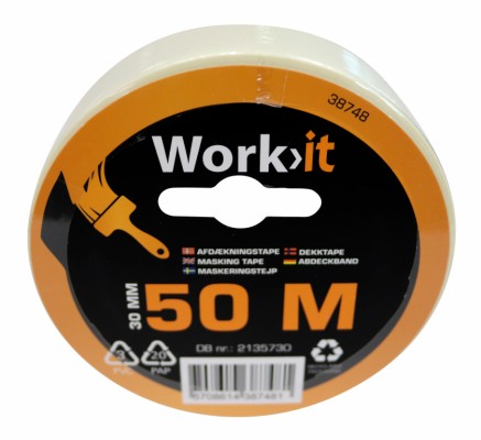 Work>it® masking tape 30 mm x 50 metre