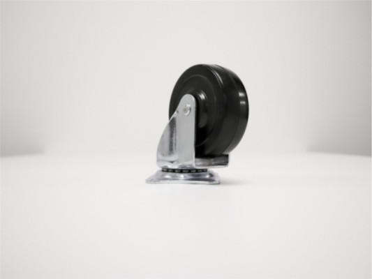 HOME It® swivel castors 75 mm black plastic