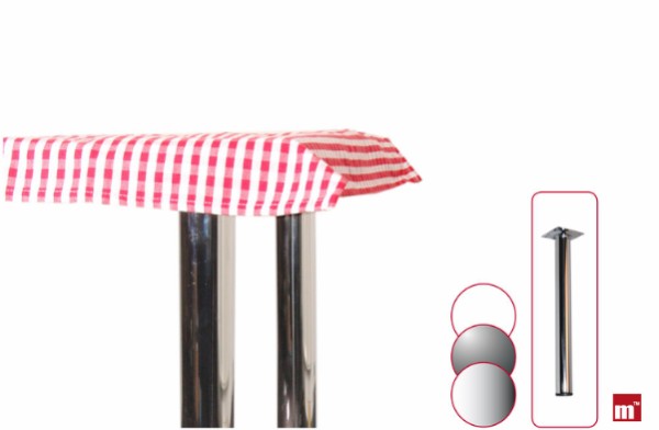 HOME It® round table leg with adjusting screw Ø60 mm x 70 cm chrome