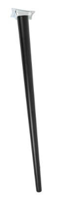 Bordben i sort bøg - konisk Ø25/45 L700 mm (skrå)