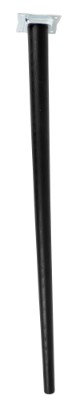 Bordben i sort bøg - konisk Ø25/45 L800 mm (lige)