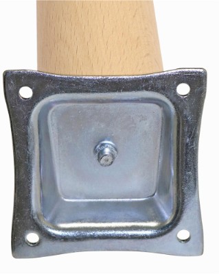 HOME It® conical table legs with slanted bracket Ø45/Ø25 x 80 cm beechwood