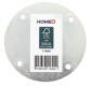 HOME It®Rundt bordben med lige beslag Ø55  x 10 cm bøgetræ. 100 % FSC