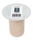 HOME It®Rundt bordben med lige beslag Ø55  x 10 cm bøgetræ. 100 % FSC