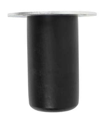 HOME It® Rundt bordben med lige beslag Ø55  x 10 cm bøgetræ. Sort malet. 100 % FSC
