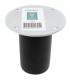 HOME It® Rundt bordben med lige beslag Ø55  x 10 cm bøgetræ. Sort malet. 100 % FSC