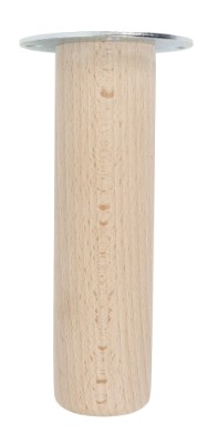 HOME It®Rundt bordben med lige beslag Ø55  x 20 cm bøgetræ. 100 % FSC.