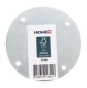 HOME It®Rundt bordben med lige beslag Ø55  x 20 cm bøgetræ. Sort malet. 100 % FSC