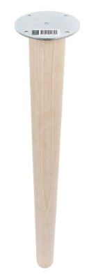HOME It®Rundt bordben med lige beslag Ø55  x 80 cm bøgetræ. 100 % FSC