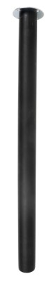 HOME It®Rundt bordben med lige beslag Ø55  x 80 cm bøgetræ. Sort malet. 100 % FSC