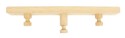 HOME It® hook rail with 3 hooks, oak