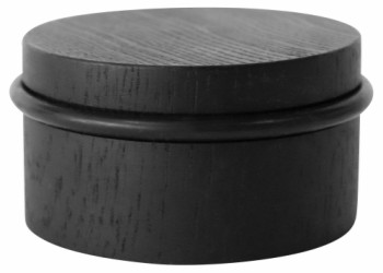 HOME It® round door stopper Ø76×45 mm black oak
