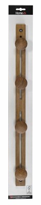 Home>it® Coat rack with 4 knobs 58,5×3,5×1,5 cm natural oak
