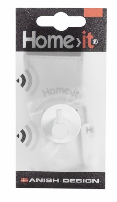 HOME It® Coat rack with 1 peg 3,3×3,8 x 3,3 cm white