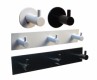 HOME It® Coat rack with 3 pegs 20 × 4 x 4 cm white
