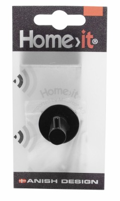 HOME It® Coat rack with 1 peg 3,3×3,8 x 3,3 cm black