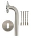 HOME It® door handle with L-grip 16 mm stainless