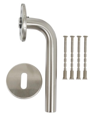 HOME It® door handle with L-grip 16 mm stainless