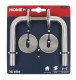 HOME It® door handle with L-grip 16 mm stainless