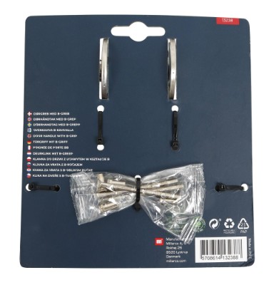 HOME It® door handle with B-grip 16 mm stainless