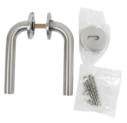 HOME It® door handle with-L grip 19 mm stainless