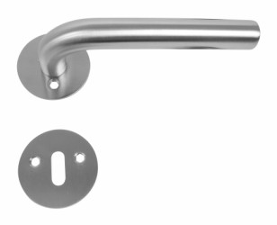HOME It® door handle with L-grip 19 mm stainless steel