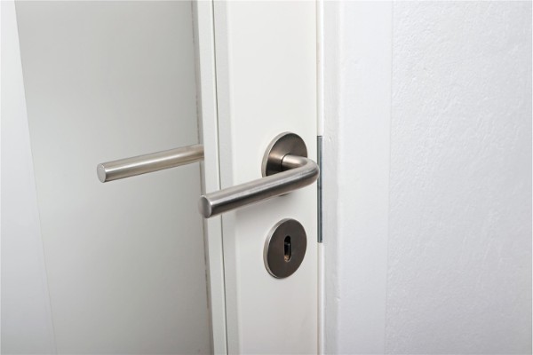 HOME It® door handle with L-grip 19 mm stainless steel