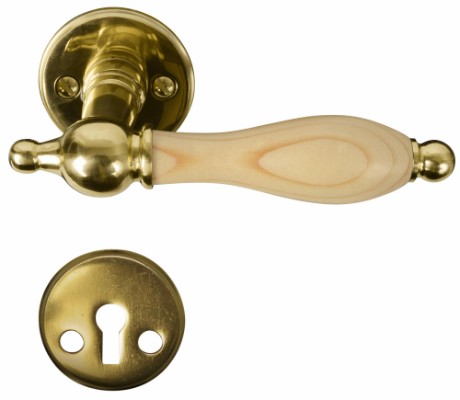 HOME It® brass door handle with natural grip