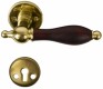 HOME It® brass door handle with dark grip