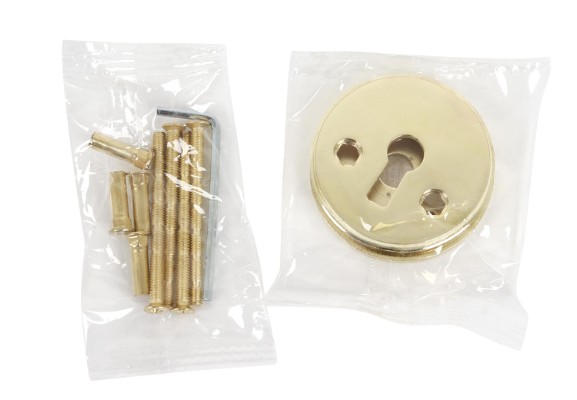 HOME It® brass door handle with dark grip