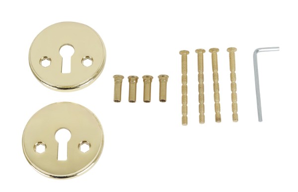 HOME It® brass door handle with dark grip