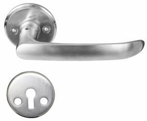 HOME It® door handle with L-grip matt chrome