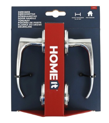 HOME It® door handle with L-grip matt chrome