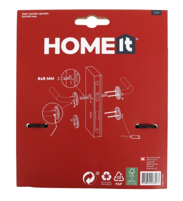 HOME It® door handle with L-grip matt chrome