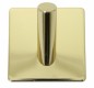 HOME It® self-adhesive single hook 4 x 4 cm polished brass