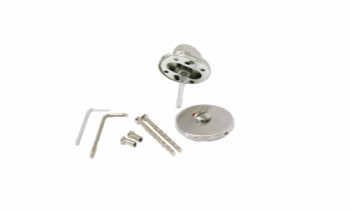 HOME It® toilet door lock with click-on rosette Ø50 mm. Stainless steel