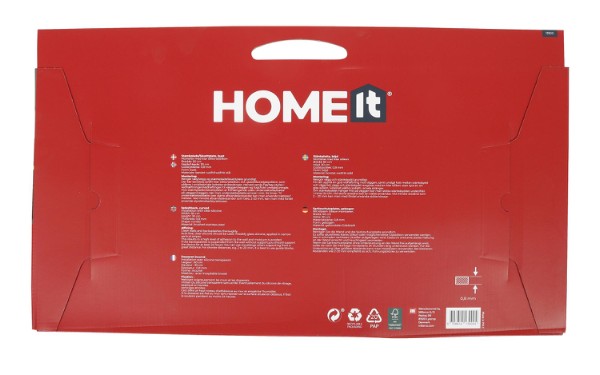 HOME It® curved kitchen splash plate 60 x 30 cm stainless steel