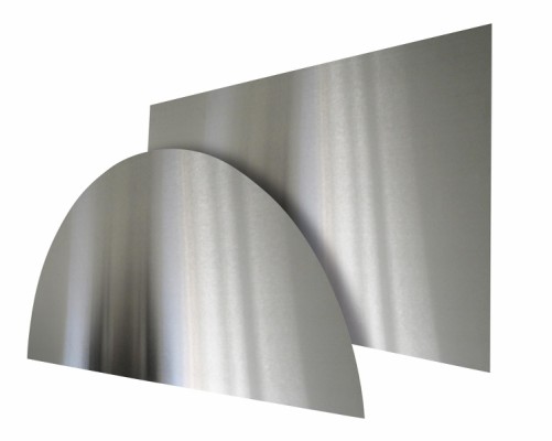 HOME It® curved kitchen splash plate 60 x 30 cm stainless steel