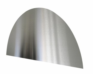 HOME It® curved kitchen splash plate 80 x 40 cm stainless steel