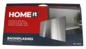 HOME It® rectangular kitchen splash plate 90 x 45  cm stainless steel