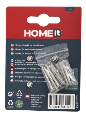 HOME It® Bracket 4 pcds. for mirrors and kitchen splash plate