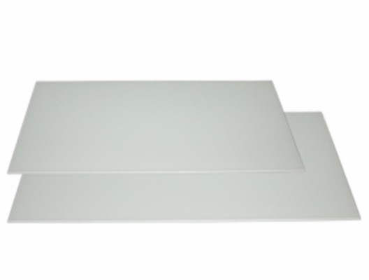 HOME It® rectangular kitchen splash plate 60x30 cm. white glass