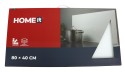 HOME It® rectangular kitchen splash plate 80x40 cm. white glass