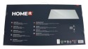 HOME It® rectangular kitchen splash plate 80x40 cm. white glass