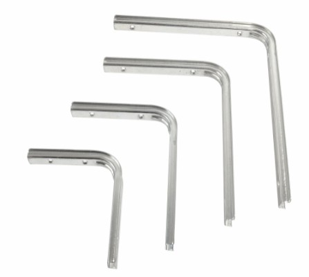 HOME It® Shelf bracket with U profile 125 x 150 mm Electro-galvanised
