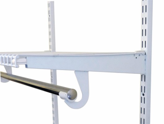 Closet rod holder x 2 - shelf support
