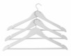 HOME It® hanger with trouser rod and slit 3 pack white