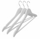 HOME It® hanger with trouser rod and slit 3 pack white