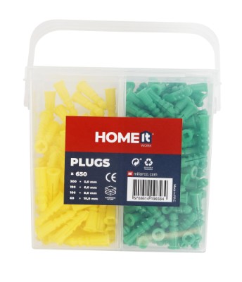 Work>it® Plug assortment in box 5.0 x 6.0 x 8.0 x 10.0 mm 65